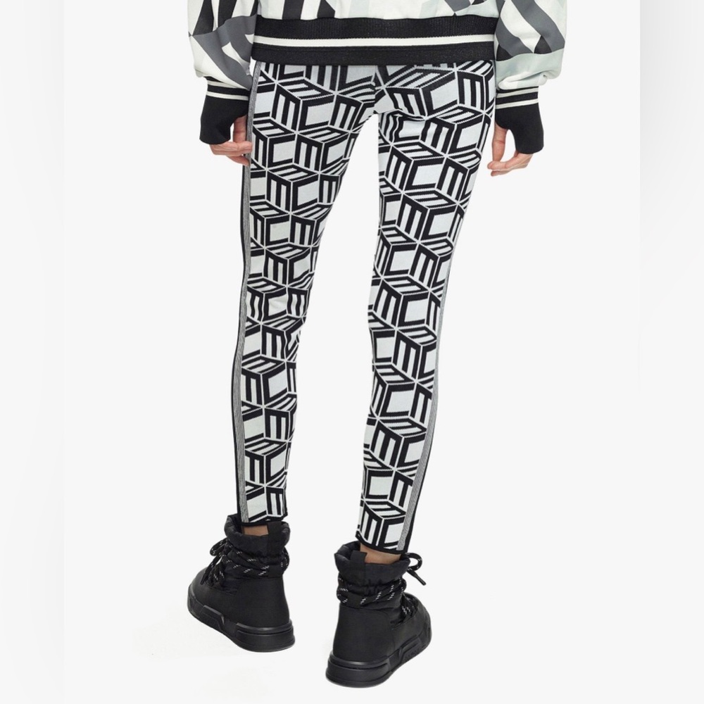 MCM Women’s Après-Ski Cubic Monogram Knit Leggings - Picture 3 of 6